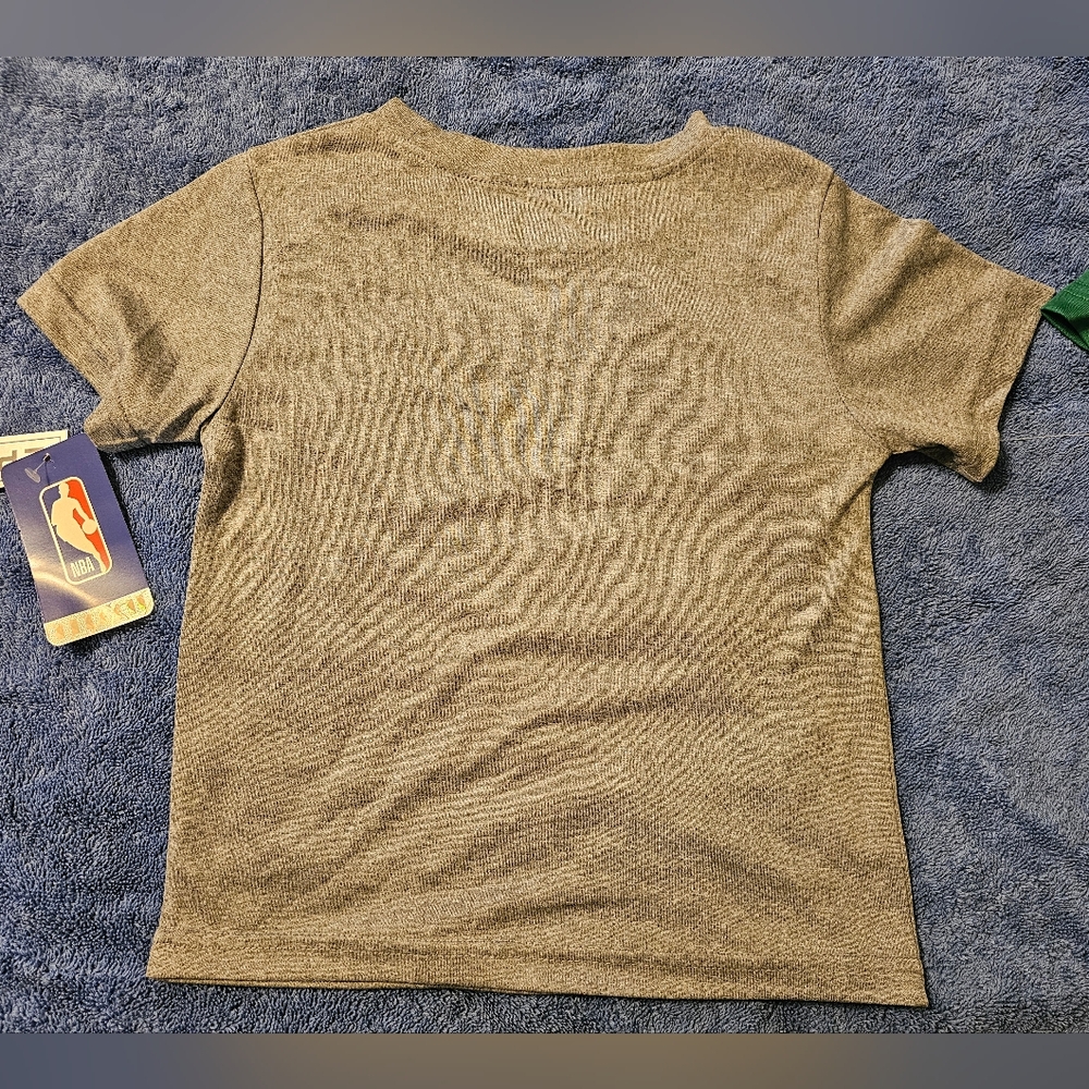 NBA Green and Gray Short Sleeve Tees for Casual Style - Picture 6 of 9